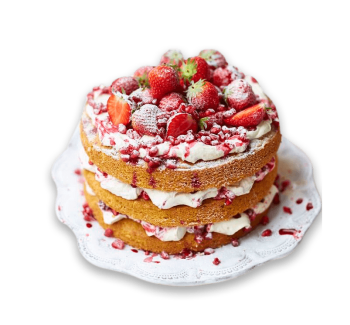 bolo de morango