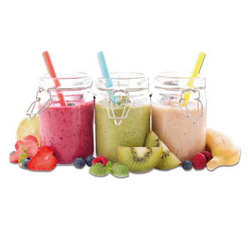 copos de smoothie